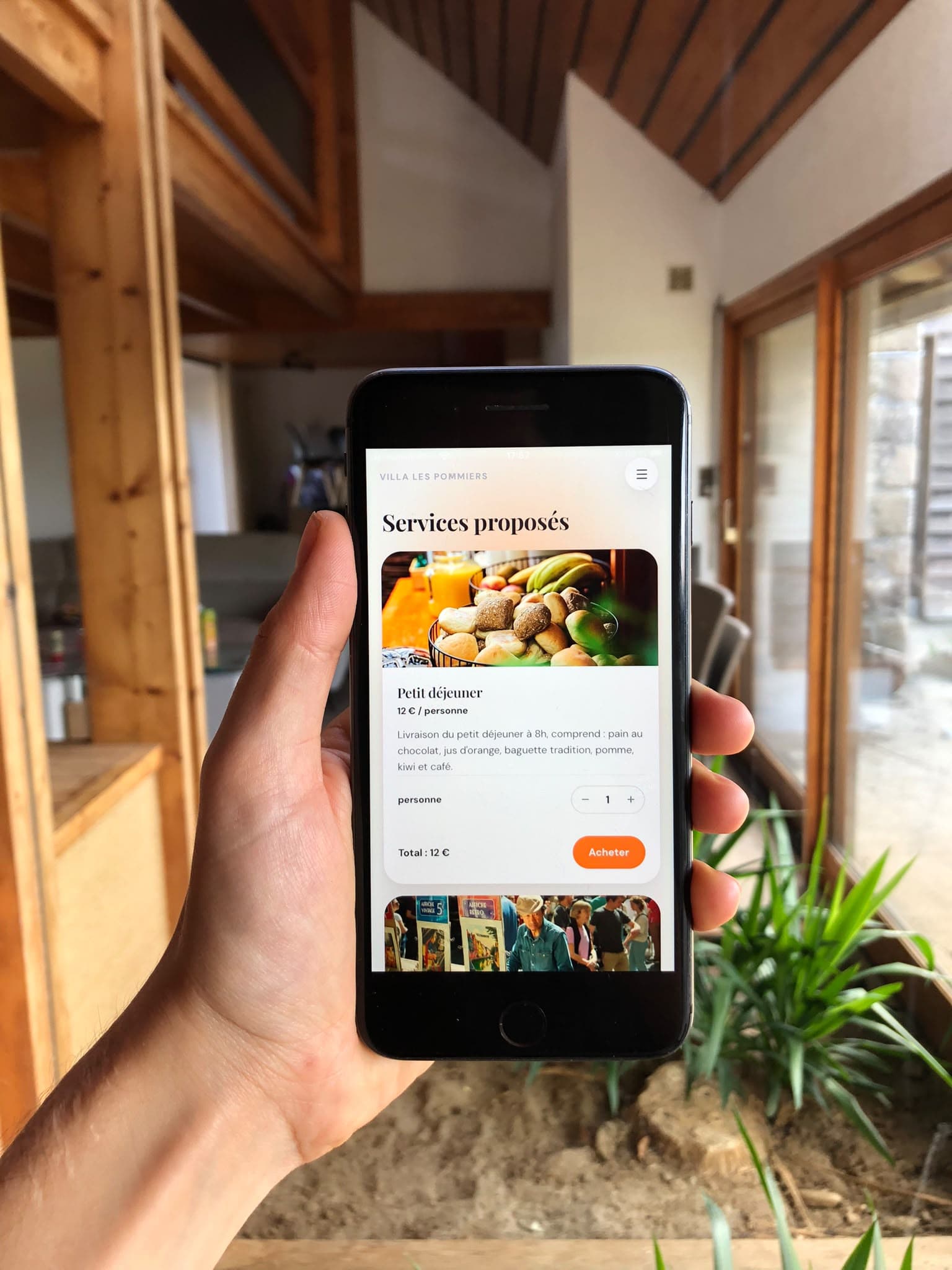 Services proposés aux voyageurs avec achat en ligne du petit déjeuner