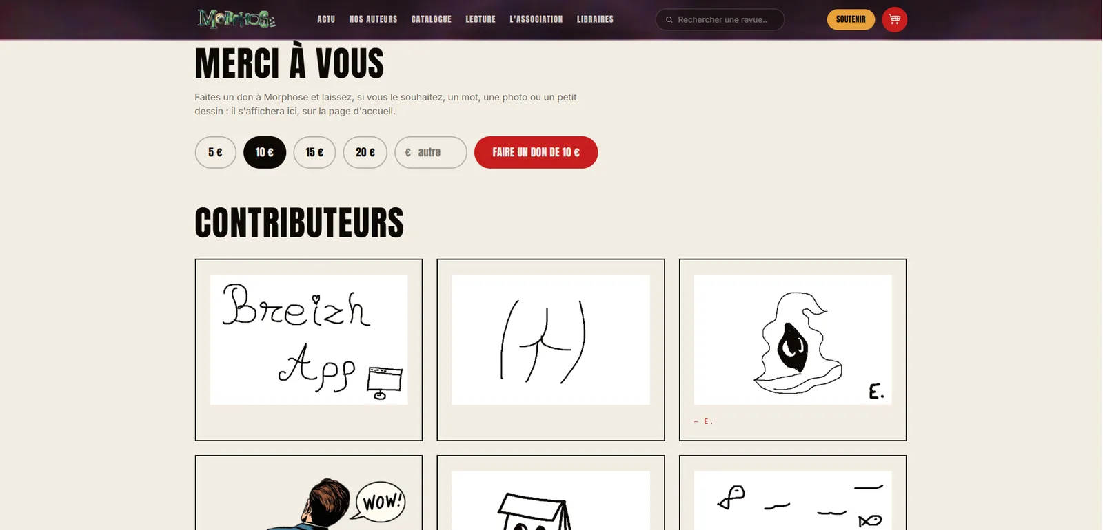 Morphose Editions : capture d'écran 4